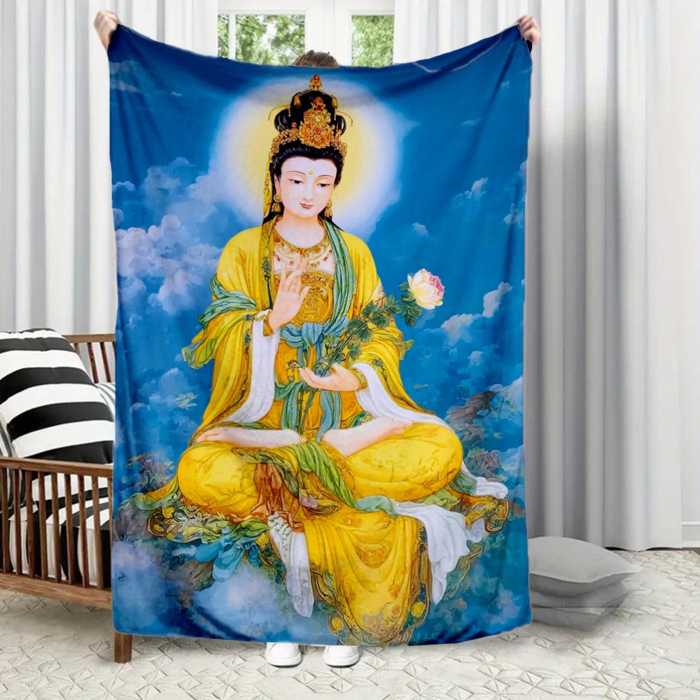 Home Textiles Images - Afbeelding van Guanyin Bodhisattva Flanellen deken