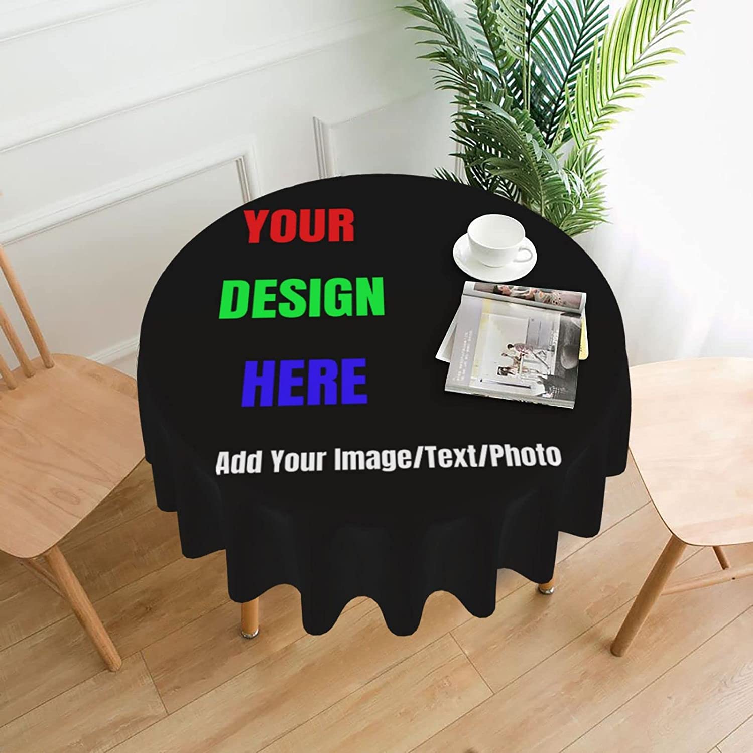 Home Textiles Images - Custom Ronde Tafelkleed Gepersonaliseerde Tafel Dekken