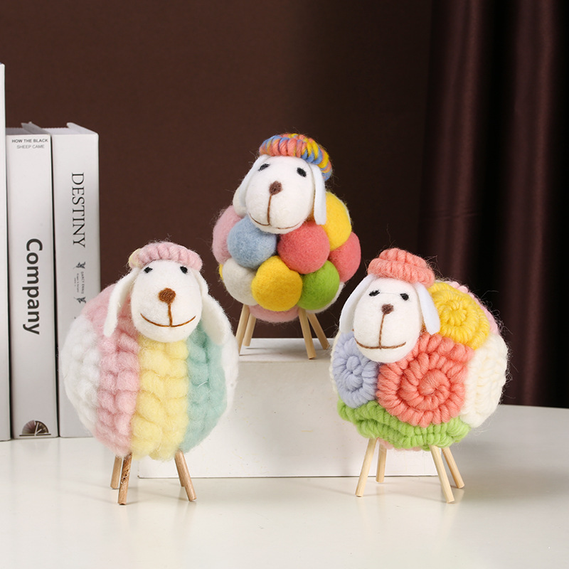 Home Textiles China - 1 STKS Mooie Vilt Schapen Ornament