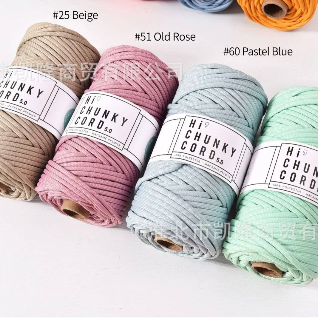 Zacht polyester dik koord 5 mm - Home Textiles Consultant recensie en prijs