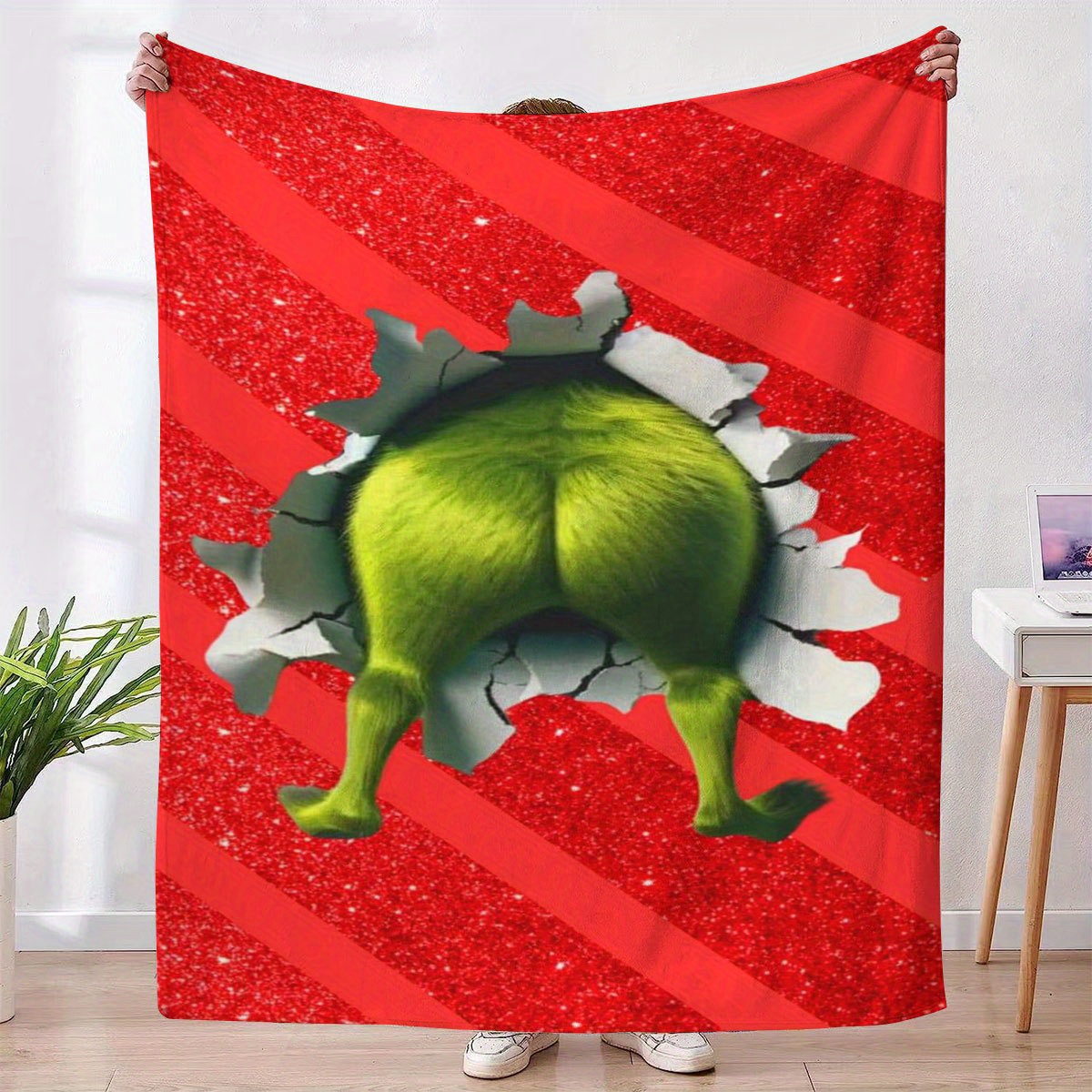 Een pluche wollen deken met de - Home Textiles Images recensie en prijs