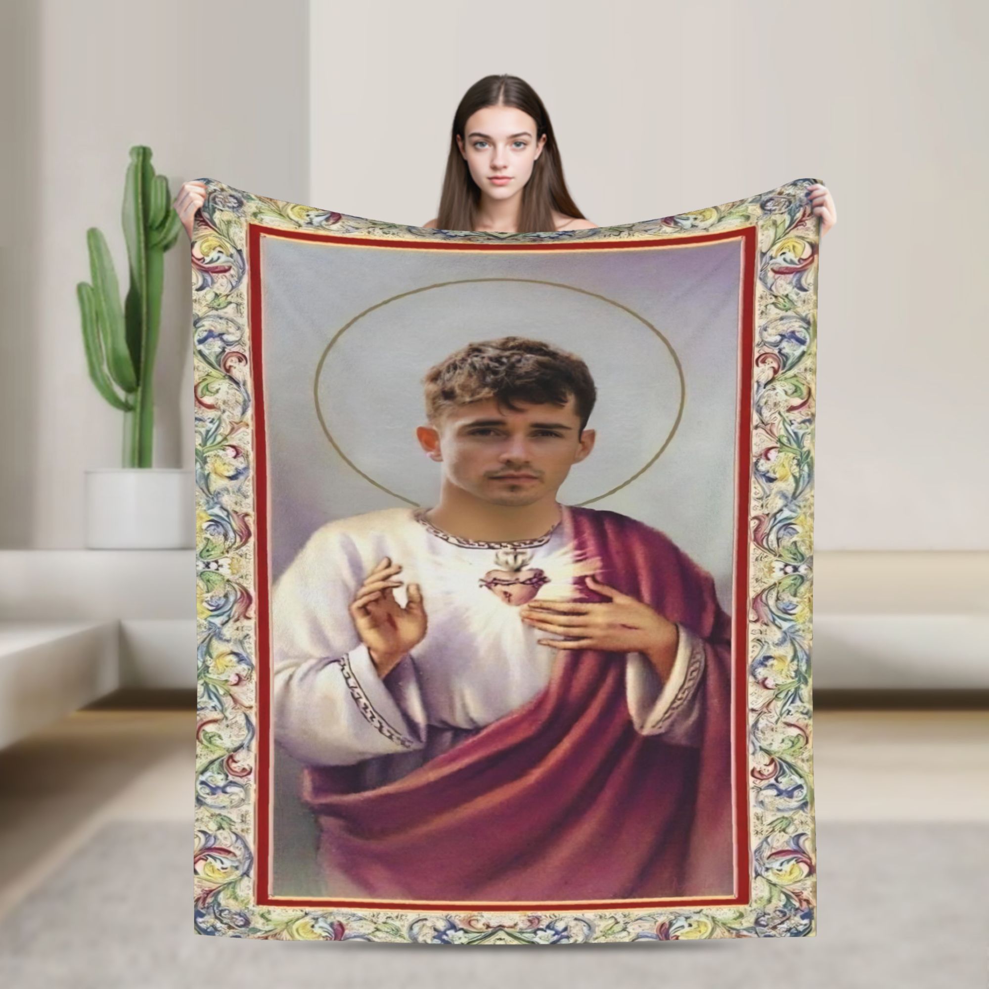 Grappig beeld van Jezus Flanel - Home Textiles Images recensie en prijs