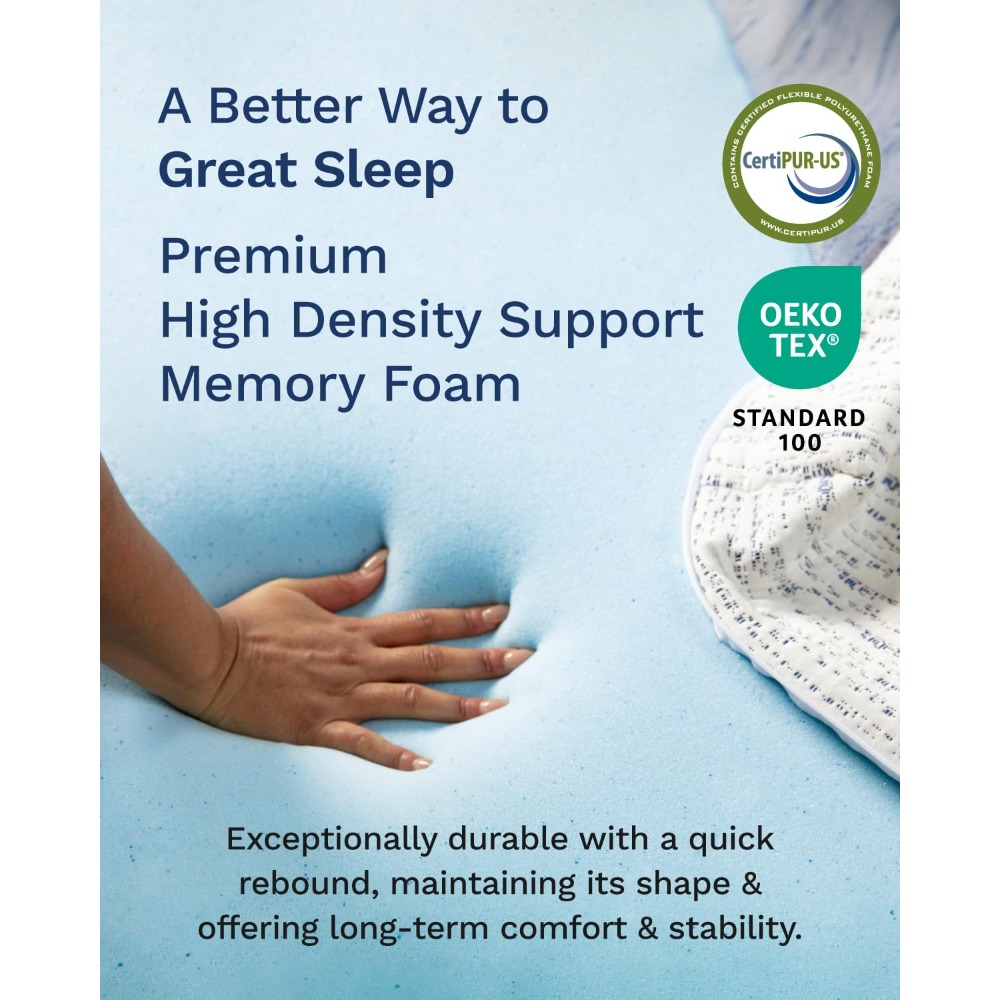 3 inch Memory Foam Matras Topp - Memory Foam Topper recensie en prijs